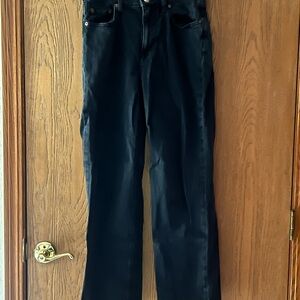 Aeropostale Curvy High Rise Baggy Jeans - Black